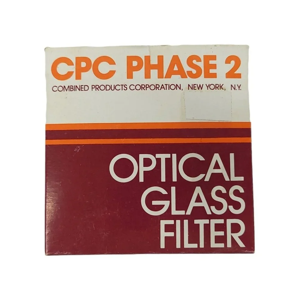 CPC Phase 2 55mm Yellow Camera Lens Filter Optical Glass Screw On Case Box Japan